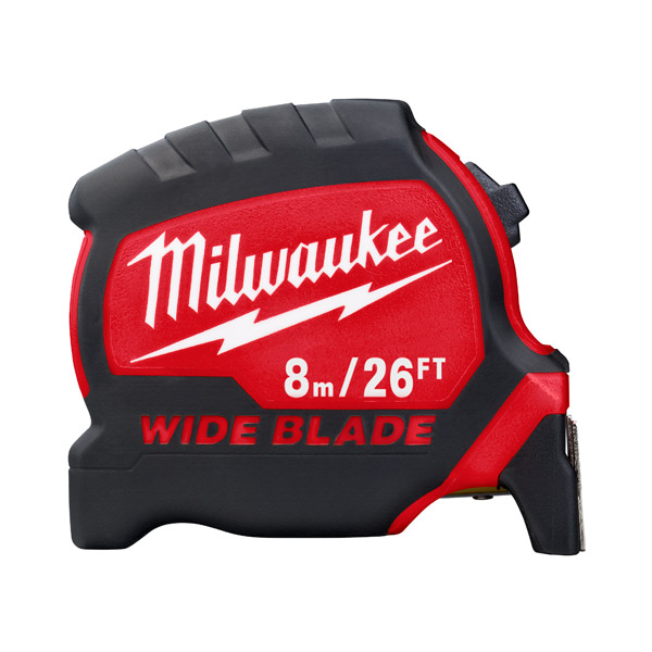 Milwaukee 8m/26ft Tape Measure Wide Blade 4932471818