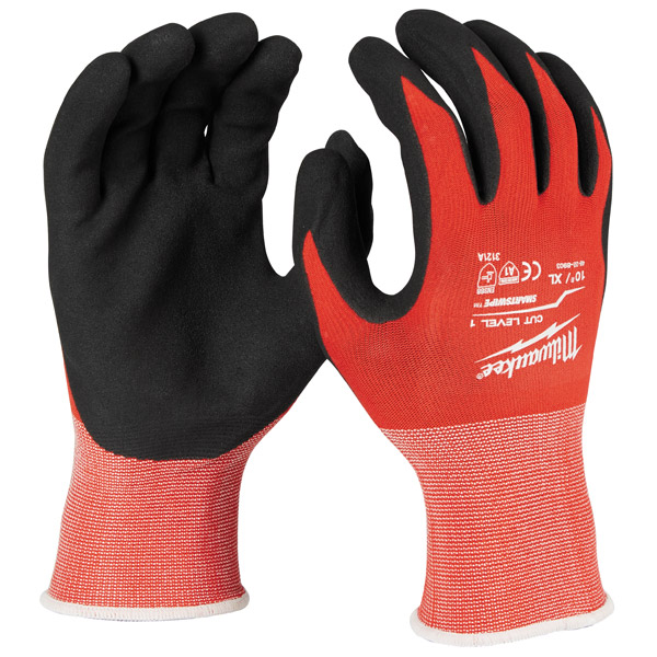 Milwaukee Cut Level 1 Dipped Gloves (10/XL) 4932479010