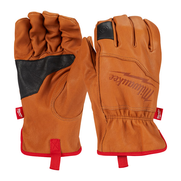 Milwaukee Large Goatskin Leather Gloves Size 9 4932478124