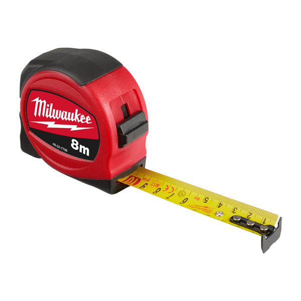 Milwaukee 8m Slimline Tape Measure 48227708