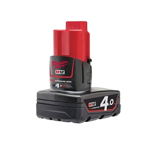 Milwaukee M12B4 M12 4.0Ah Red Lithium-Ion Battery