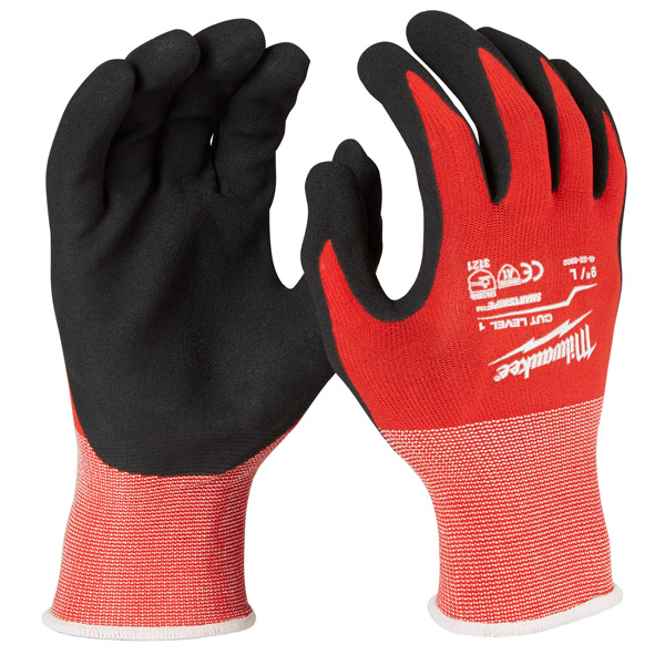 Milwaukee Dipped Gloves Cut Level 1 L/9 4932471417